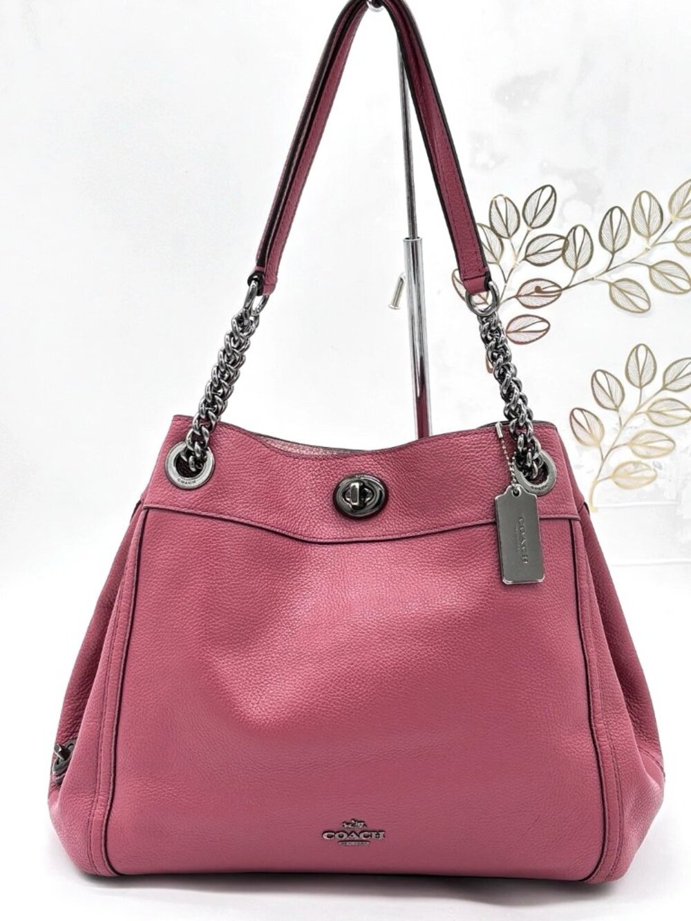 Coach Edie 31 Dark Pink Shoulder Bag